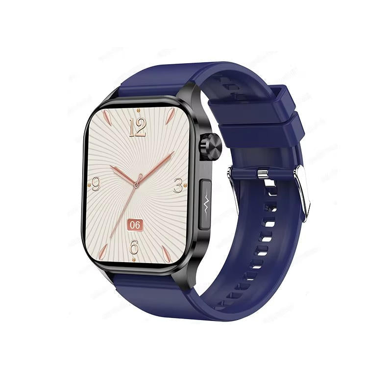 Advanced wearable tech smartwatch for elderly health monitoring, fitness tracking, and SOS capabilities.