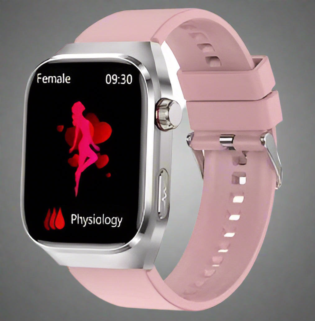 Innovative wearable gadget smartwatch for blood sugar, ECG, and comprehensive health.