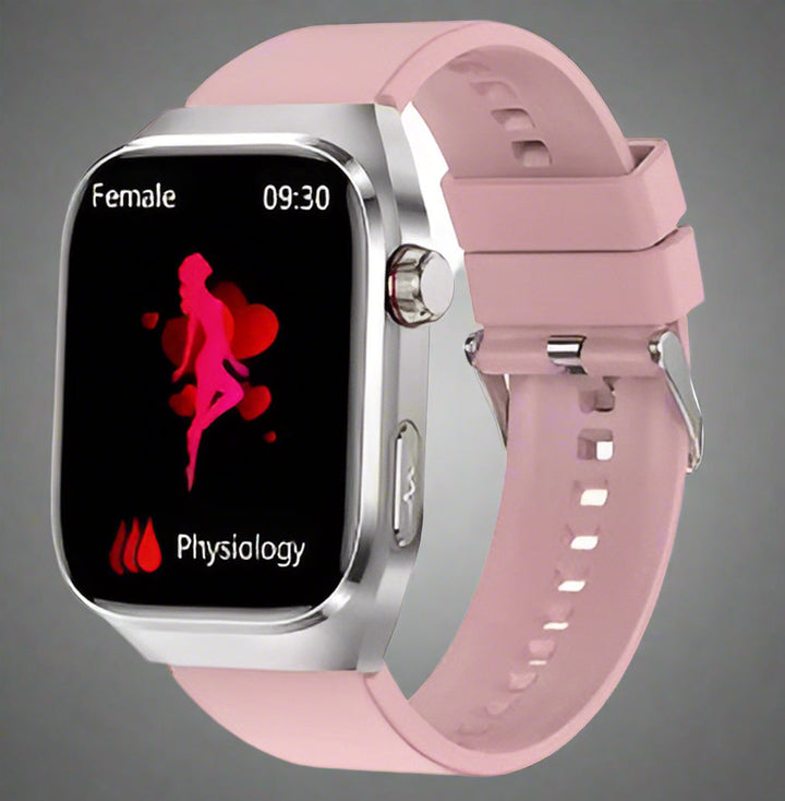 Innovative wearable gadget smartwatch for blood sugar, ECG, and comprehensive health.