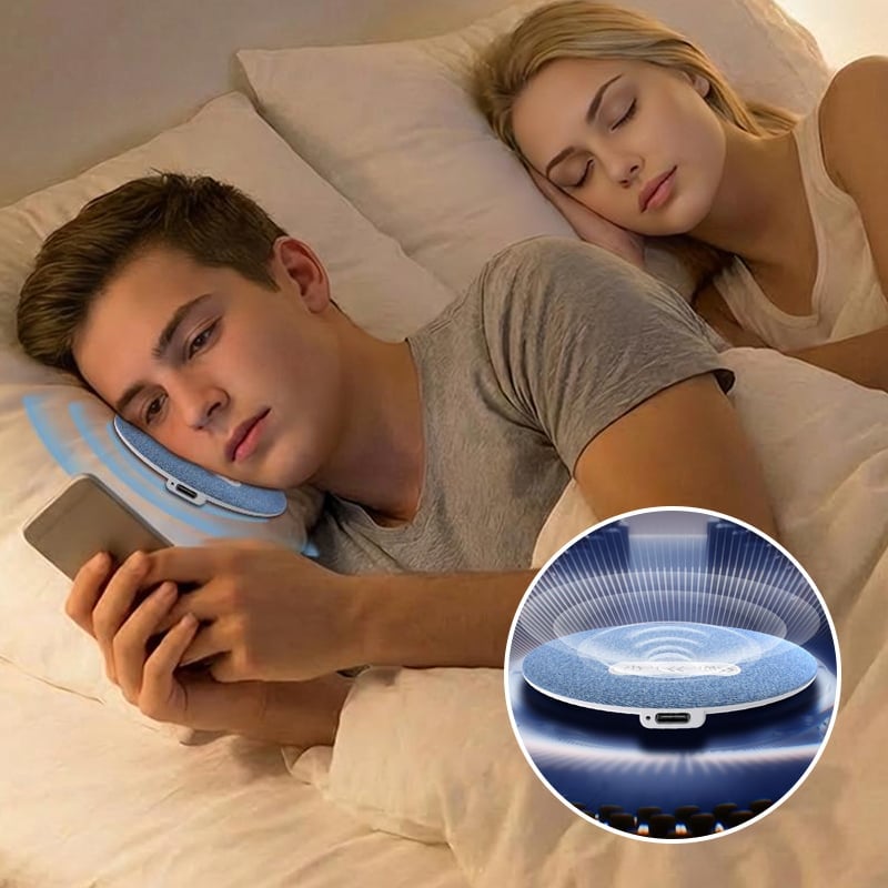 Versatile Hi-Fi Bluetooth speaker, doubles as a sleep aid with soothing white noise.