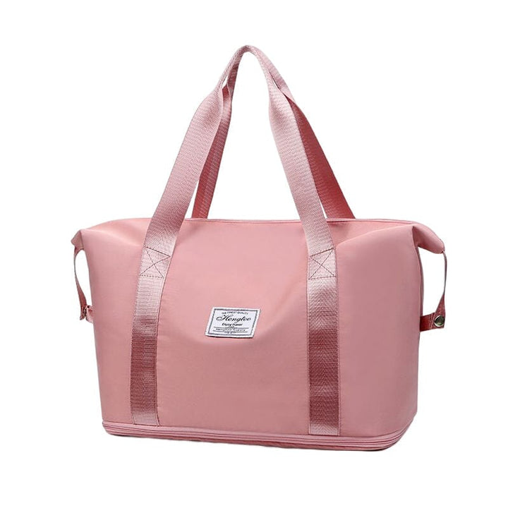 High-capacity travel duffel bag, ideal for airport, weekend, and gym trips, wet separation