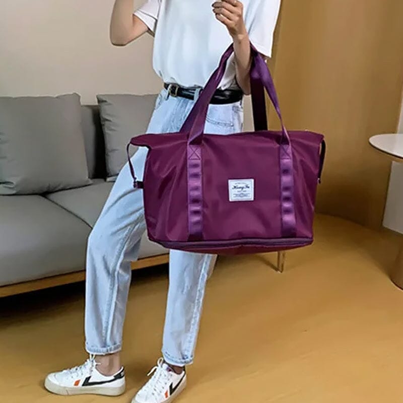 Practical travel bag with strong zippers and comfortable straps for easy transport