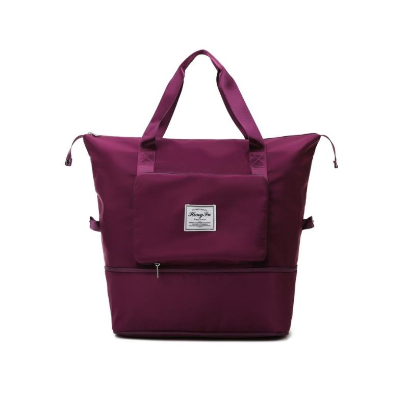 Outdoor-ready duffel bag with dry wet pockets for nature excursions or gym sessions