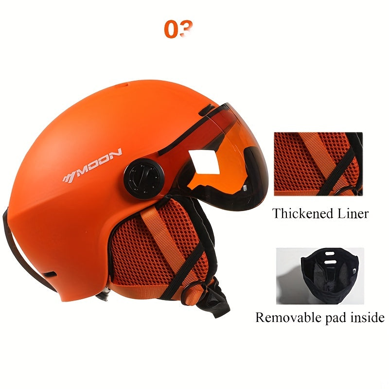 Unisex high-quality ski helmet, black, offering superior head protection for winter sports.