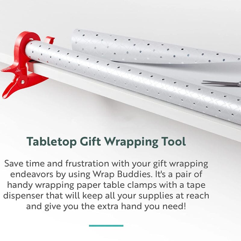 Packaging of the Holiday Gift Wrapping Assistant Tool Set, highlighting its use for Christmas crafting
