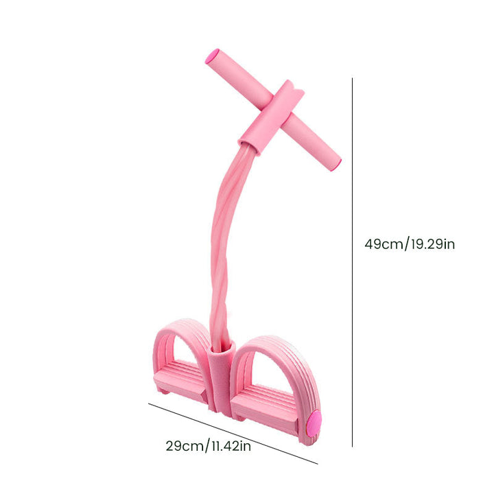 Fitness equipment: Pedal resistance band with comfortable grips for effective muscle toning