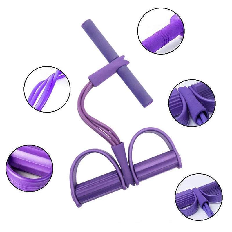 Workout gear: Unisex pedal resistance band for seated or standing exercises, full body toner