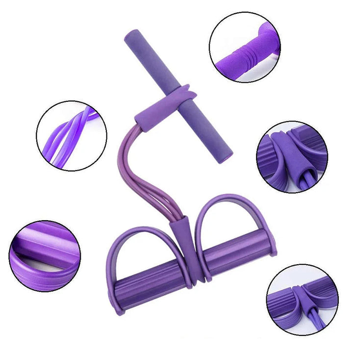 Workout gear: Unisex pedal resistance band for seated or standing exercises, full body toner
