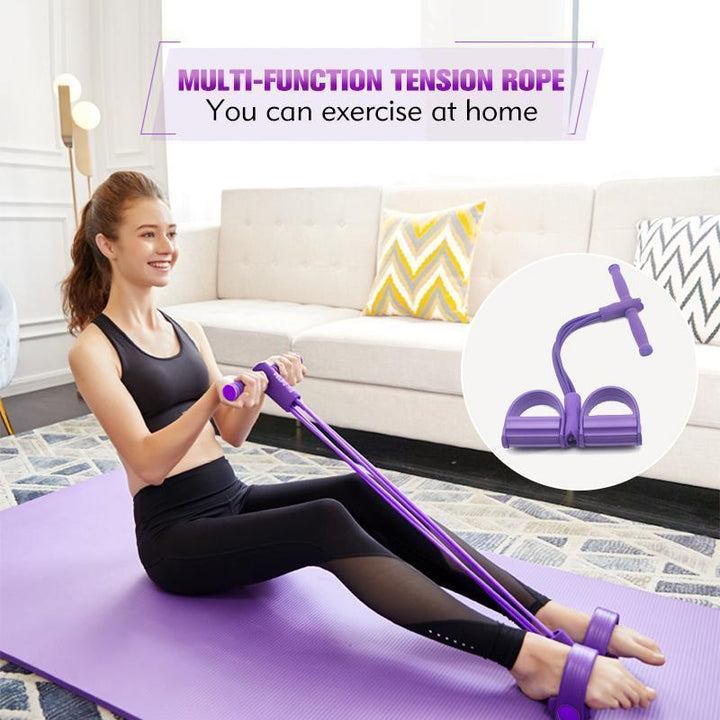 Unisex home fitness pedal resistance band for strength training & toning exercises