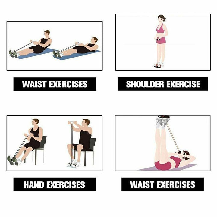 Ergonomic pedal resistance band for effective home exercise and muscle building