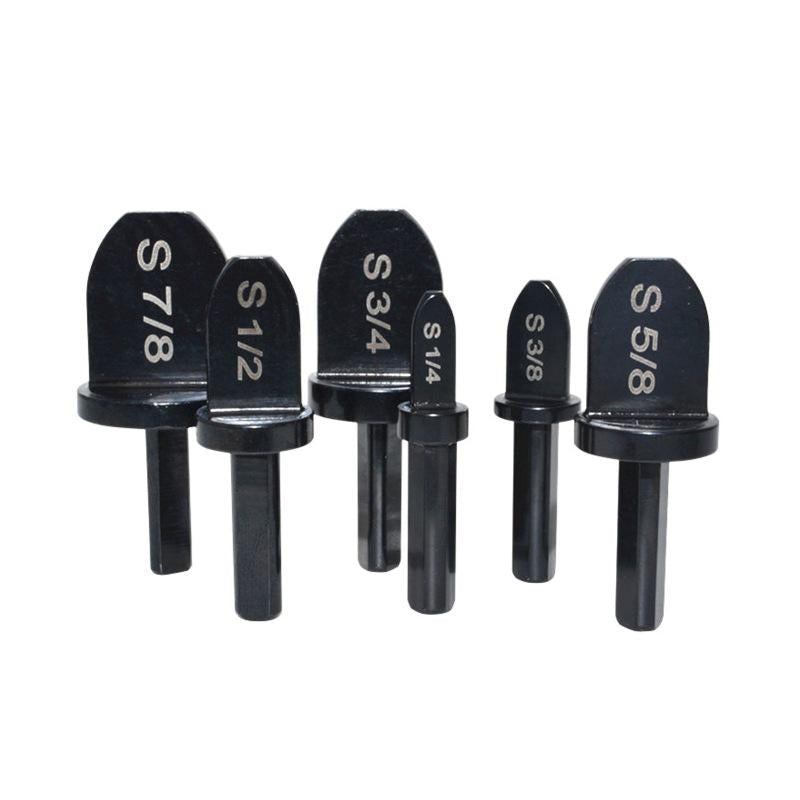 Set of swaging drill bits for copper pipe, essential HVAC and refrigeration tools