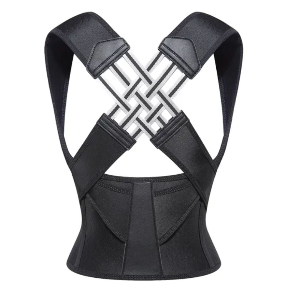 Unisex instant posture corrector for back & shoulder support, ergonomic design for pain relief.