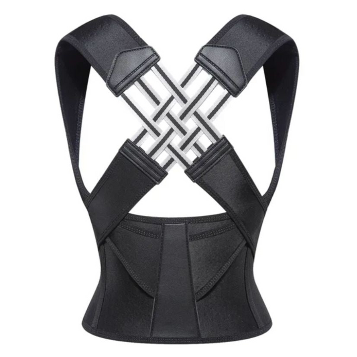 Unisex instant posture corrector for back & shoulder support, ergonomic design for pain relief.