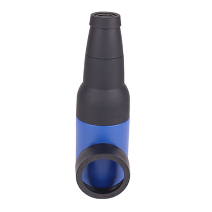 Gift set featuring an insulated can & bottle cooler with an opener, presented in retail packaging