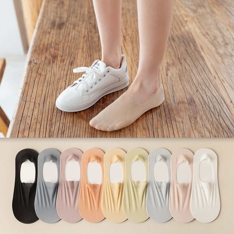 Unisex Invisible Ice Silk Breathable Socks, 3 Pairs, for ultimate comfort and no-show wear