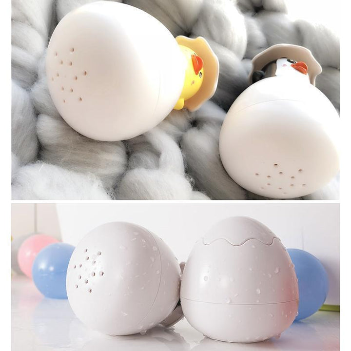 Unisex Kids Floating Bath Sprinkler Toy in a brightly lit bathroom, ready for immersive water fun