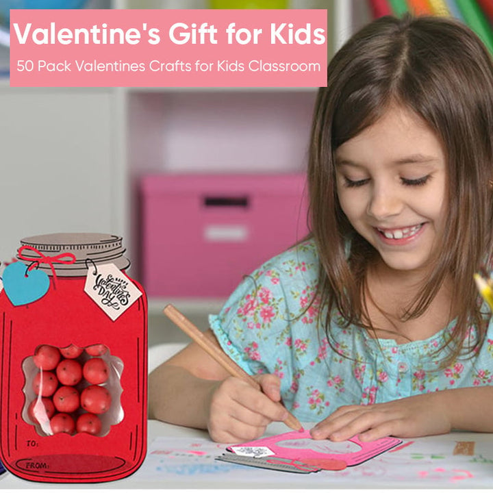 Kids' craft kit packaging for the wishing jar card, highlighting eco-friendly aspects