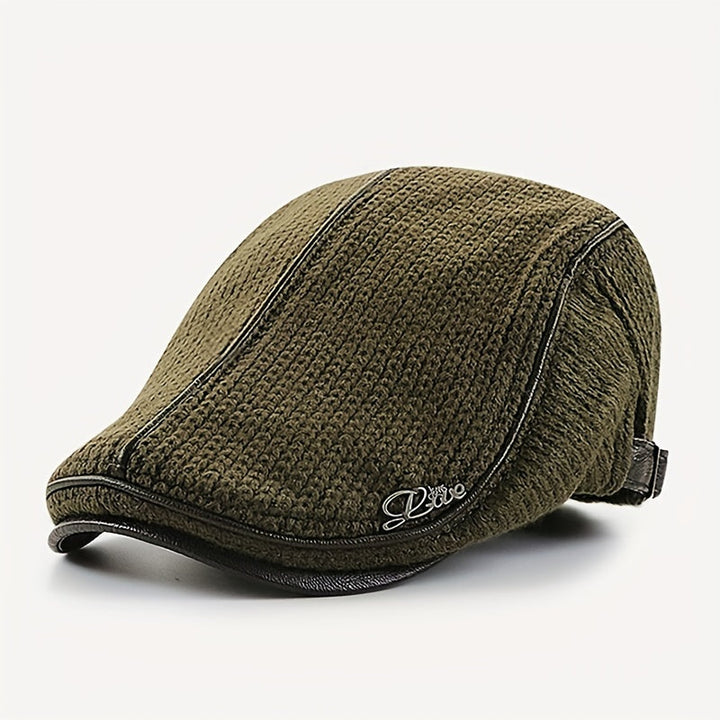 Stylish unisex knitted beret, cozy & warm for fall & winter headwear. A comfortable fashion accessory.
