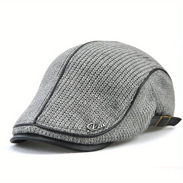 Elegant yet casual black knitted beret. Unisex fall & winter accessory for timeless style & warmth.