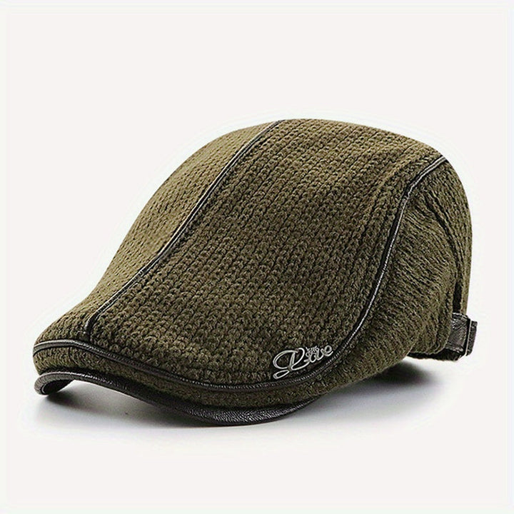 Soft knitted beret hat, unisex design, warm & stylish. Essential fall & winter headwear for comfort.
