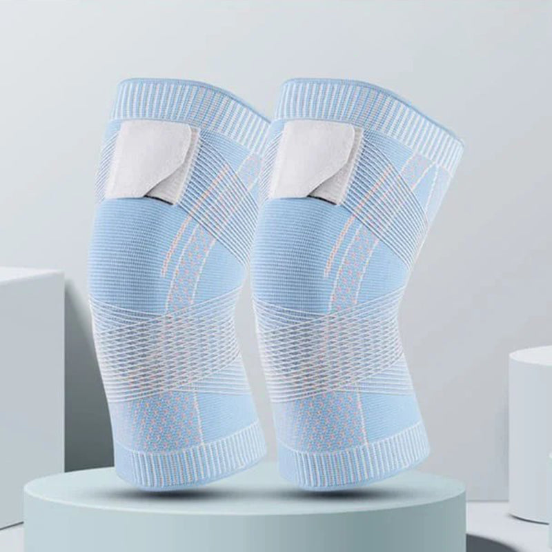 Medical-grade knitted compression knee sleeve for injury recovery, offering reliable knee support