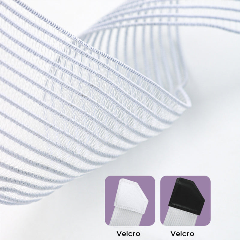 Detailed texture of a unisex knitted compression knee sleeve, essential for knee support & recovery