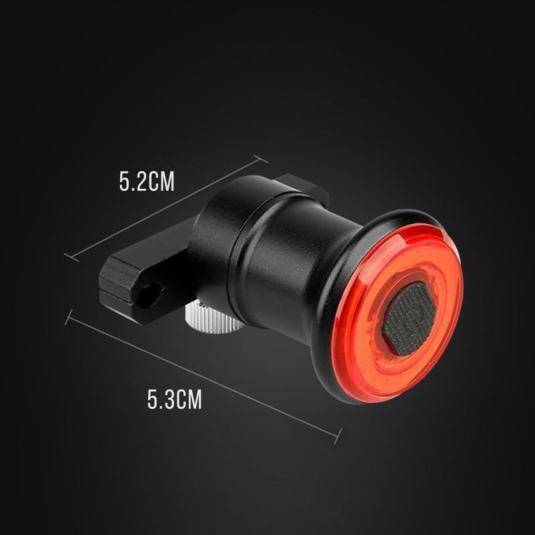 Unisex Bicycle Brake & Tail Light, waterproof LED, with 6 modes for ultimate cycling safety.