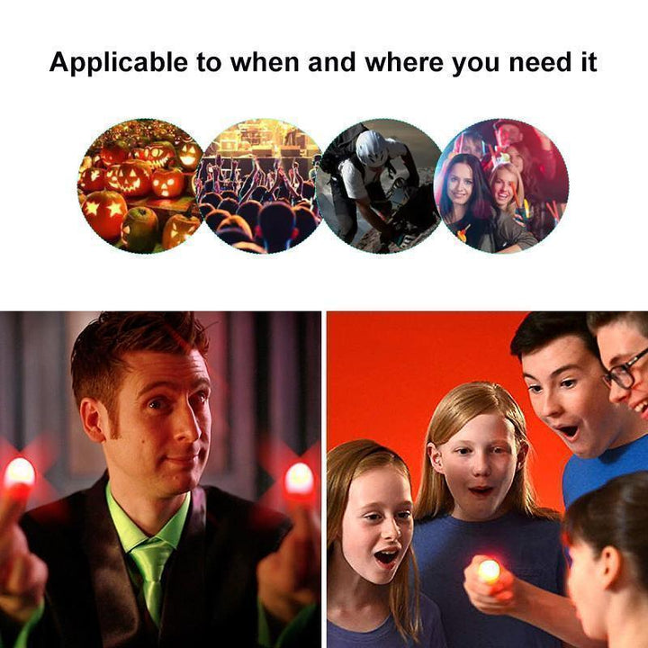 Unisex LED finger lights, a cool gadget for enhancing magic tricks and creating light illusions