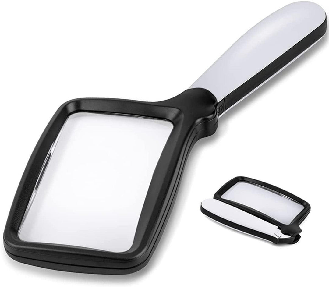 Bright LED magnifier for enhanced reading. Essential low vision aid for seniors, fine print & detailed hobbies.