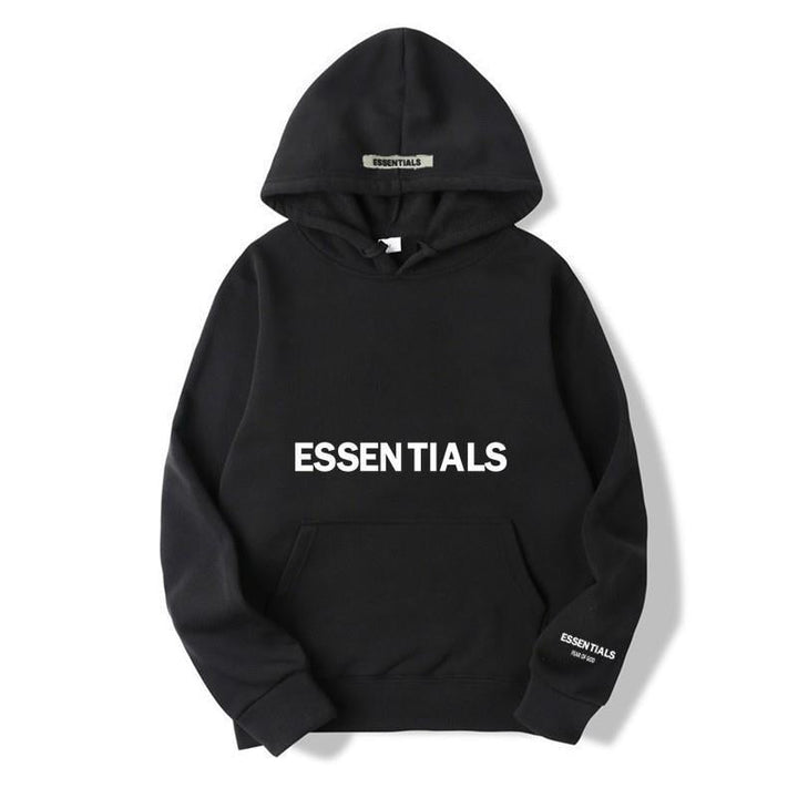 Stylish unisex letter print hoodie, ideal for casual street style and everyday comfort.
