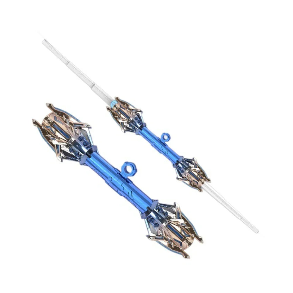 Bright LED dual blade light sword, a fun Novablade toy for partygoers and imaginative role-play.