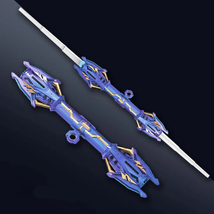 Unique Novablade dual blade light sword, featuring two glowing ends, perfect for dramatic cosplay and fun play.