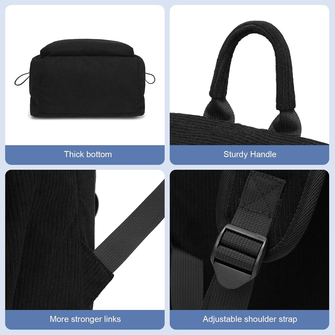 School & work water-resistant backpack, lightweight, 15.6" laptop, multiple storage options.