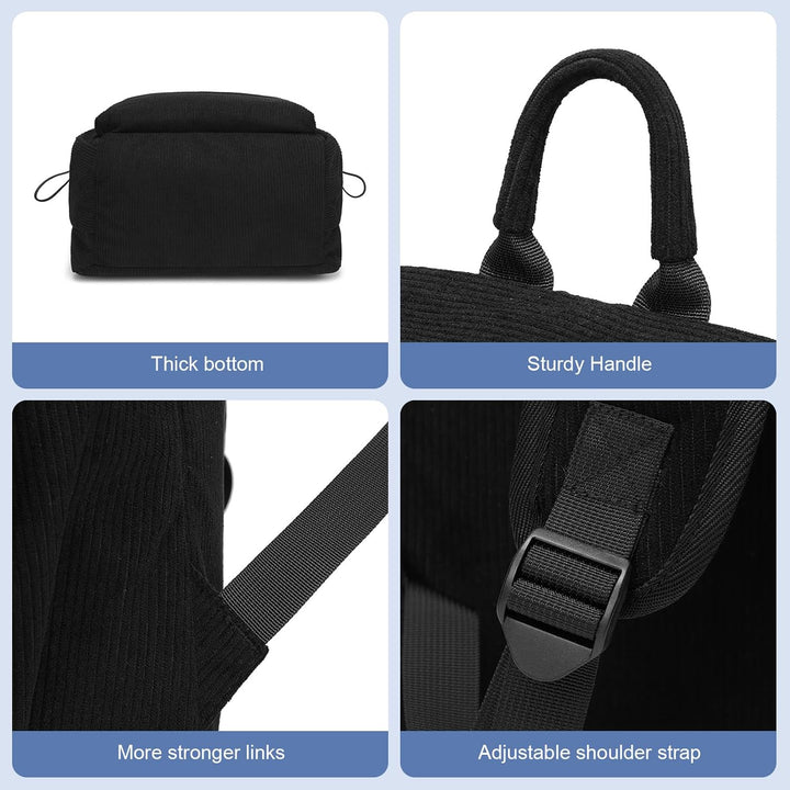 School & work water-resistant backpack, lightweight, 15.6" laptop, multiple storage options.
