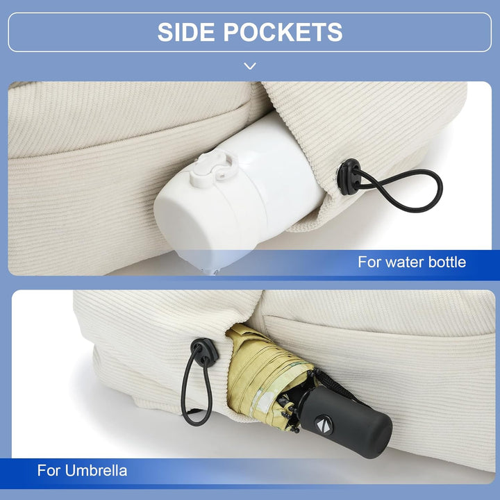 Unisex 15.6" school backpack, water-resistant, multi-pocket design, perfect for students.