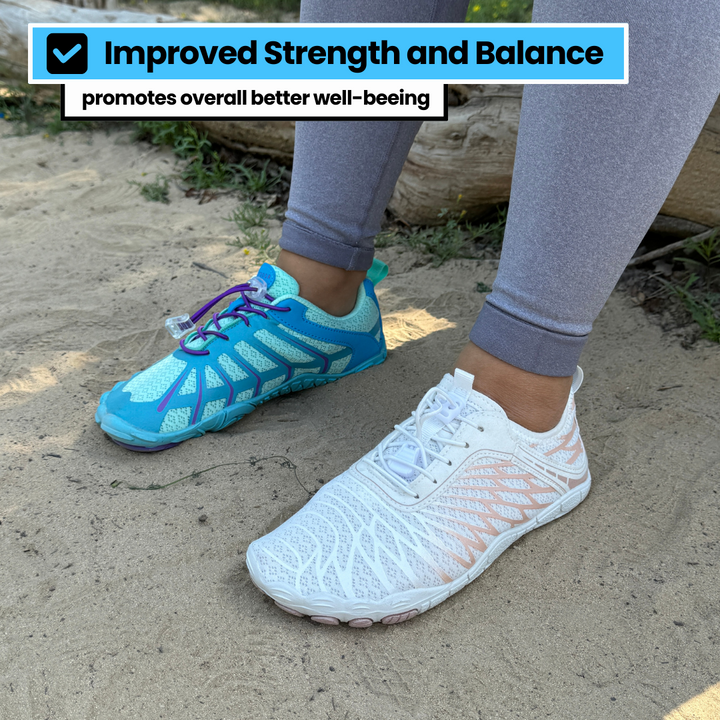 Natural movement barefoot shoes, lightweight & minimalist design for daily comfort.