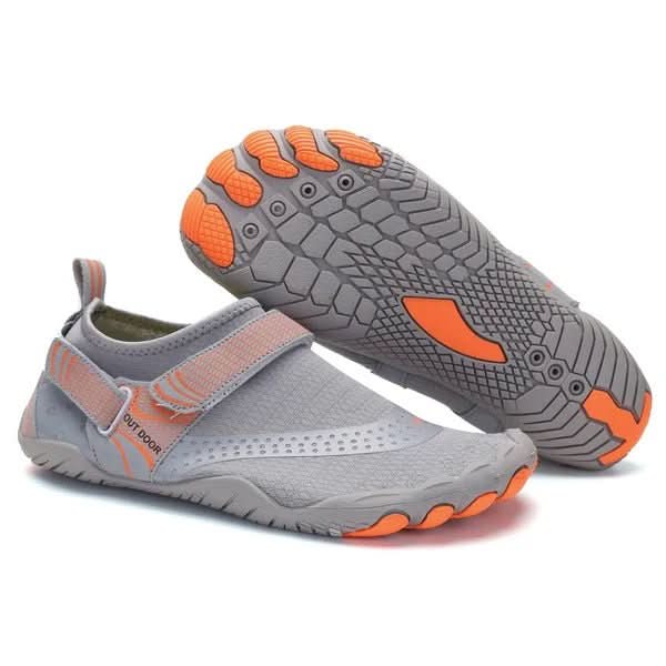 Flexible sole of unisex barefoot water shoes. Lightweight, quick-dry aqua footwear for comfort & stability on various terrains.