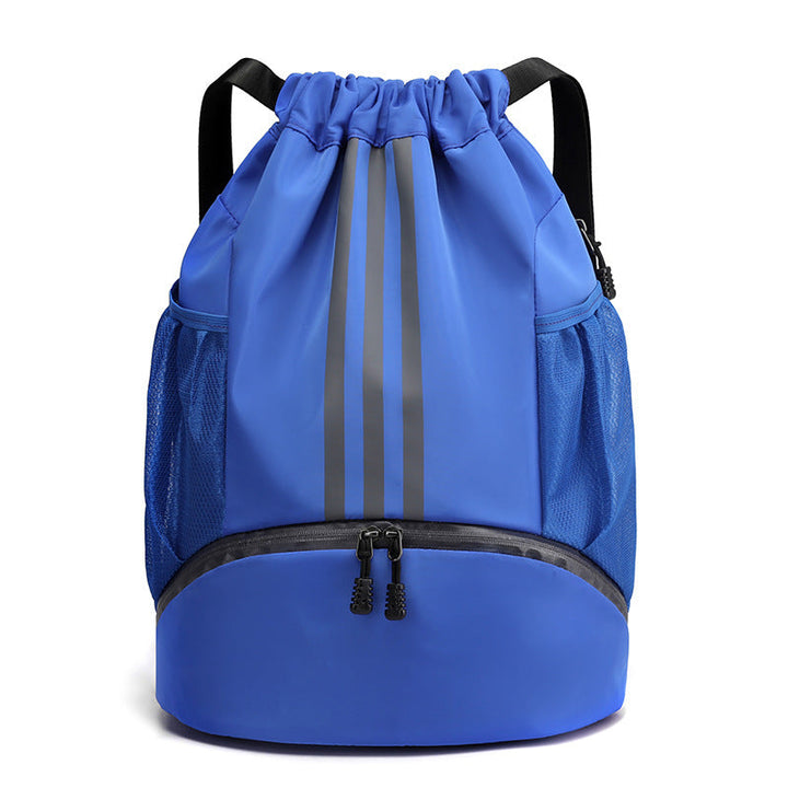 Unisex school backpack: lightweight black nylon drawstring bag for books and supplies.