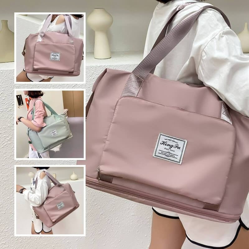 Practical waterproof duffel bag. Lightweight, expandable, and perfect weekender carry-all for organized travel.