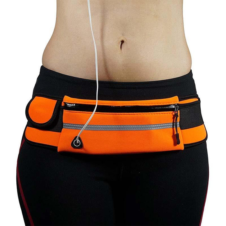 Unisex lightweight waterproof fitness waist pack, perfect for running, hiking, and active sports.