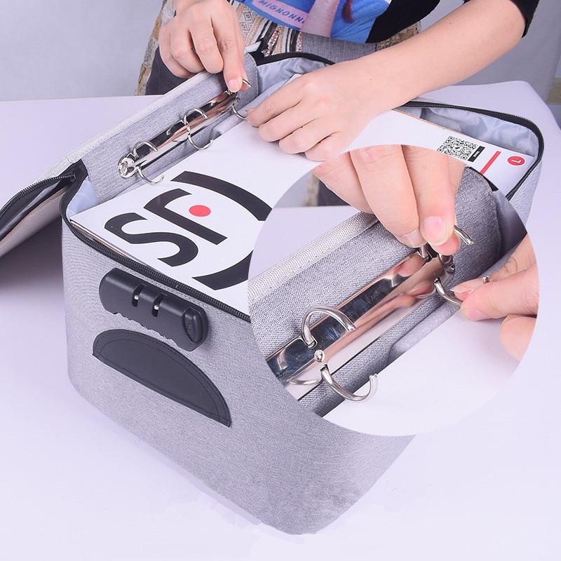 Secure portable safe for valuables, documents & files. Black lockable waterproof storage box for home & travel.