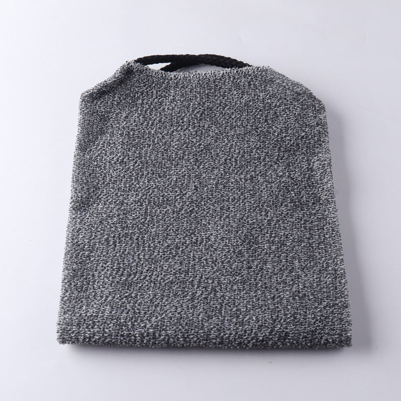 Unisex bath towel back scrubber, designed for invigorating skin exfoliation