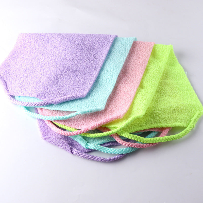 Ergonomic long handle back scrubber for easy reach, a bath and body tool