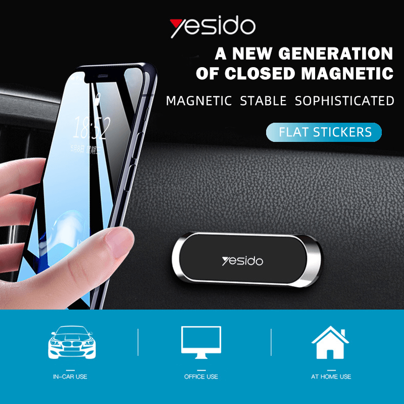 Unisex magnetic car phone holder for dashboard, hands-free and universal mobile accessory
