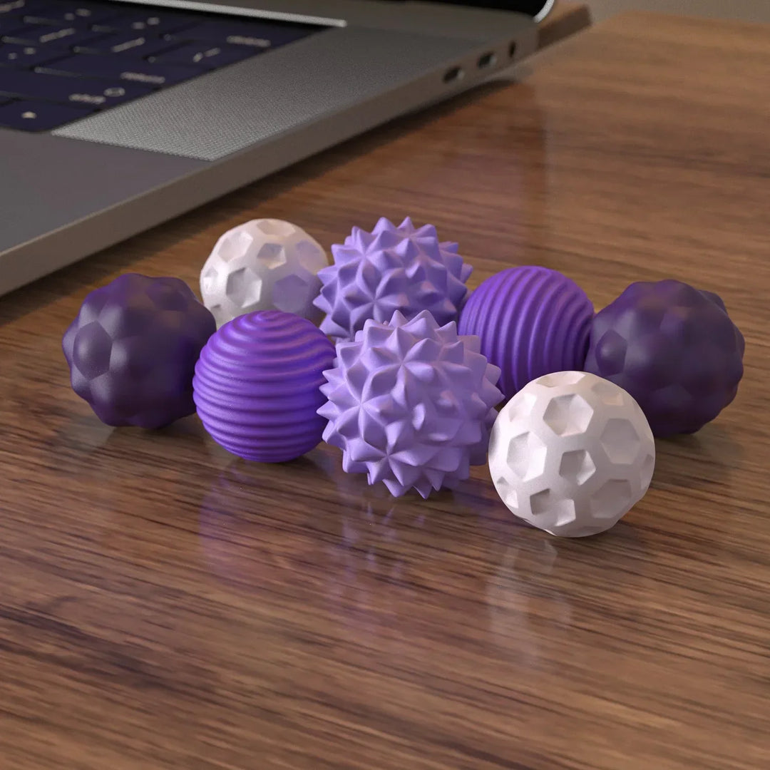 Unisex magnetic fidget set for focus, stress relief, & calm. Handheld sensory anxiety tool, CalmiSphere.
