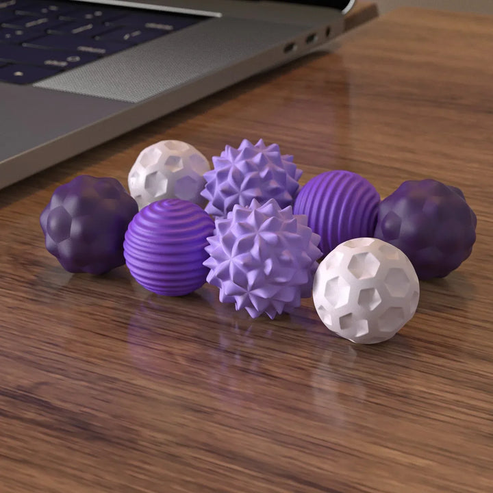Unisex magnetic fidget set for focus, stress relief, & calm. Handheld sensory anxiety tool, CalmiSphere.