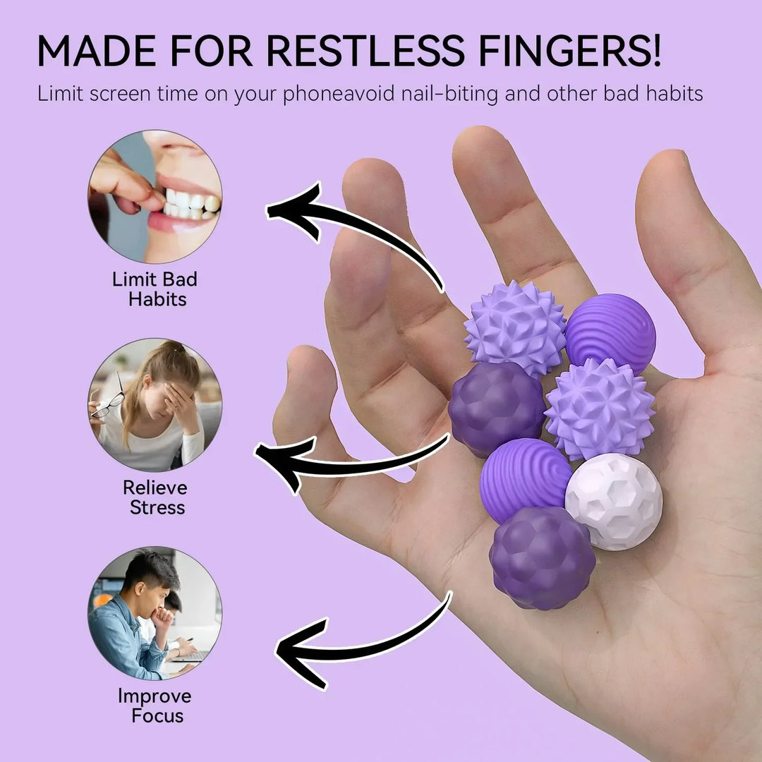 Unisex CalmiSphere magnetic fidget tool for focus & stress relief. A calming sensory experience.