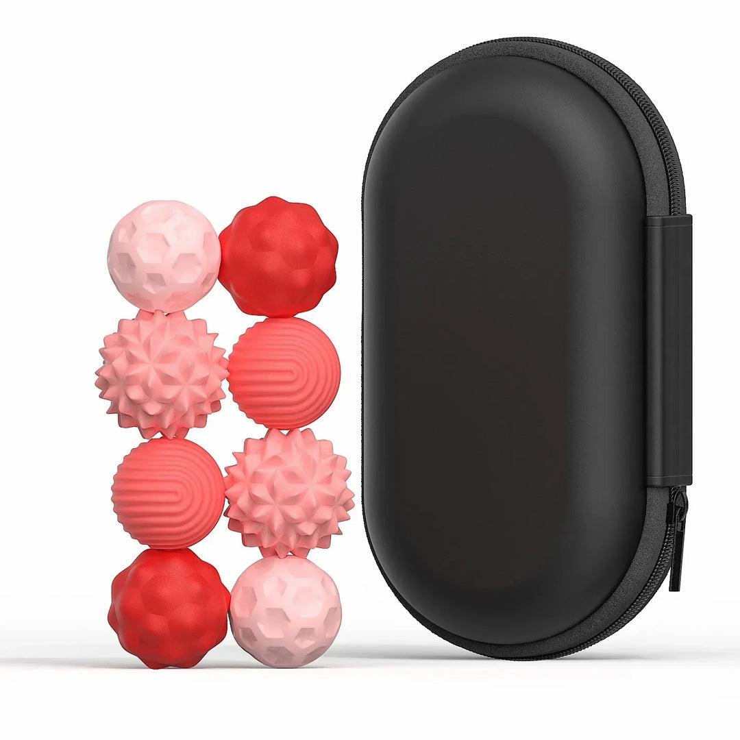CalmiSphere magnetic fidget set. Essential stress relief & focus aid. Tactile & calming for any user.