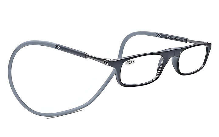 Stylish unisex magnetic reading glasses featuring a secure neck-hanging design for ultimate portability & easy access eyewear.