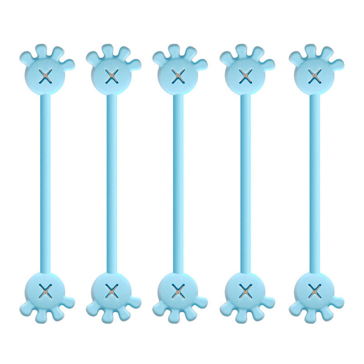Magnetic silicone cable organizer clip, an ideal stock stuffer or small gift for tech lovers.